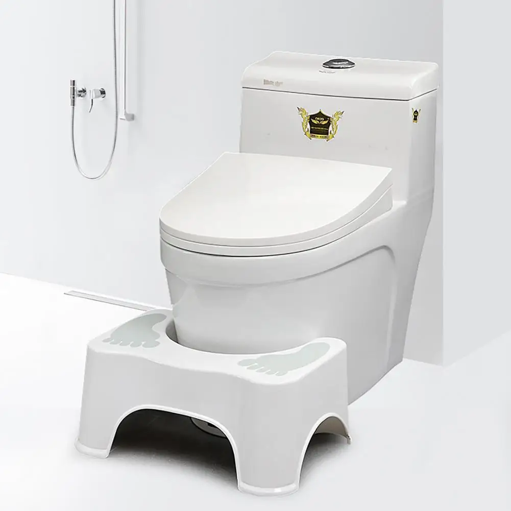 Convenient Durable 2 Colors Toilet Step Stool Detachable 35 DegreesToilet Squat Stool for Hotel Toilet Foot Stool