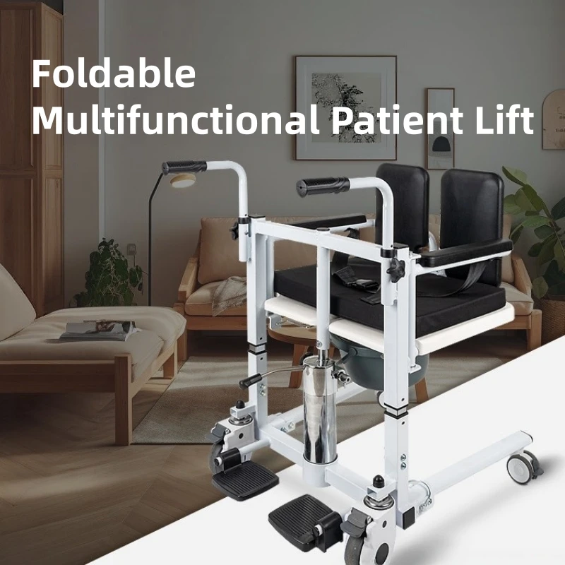 Hydraulic Patient Transfer Chair Multifunctional Nursing Wheelchair for Bedridden People