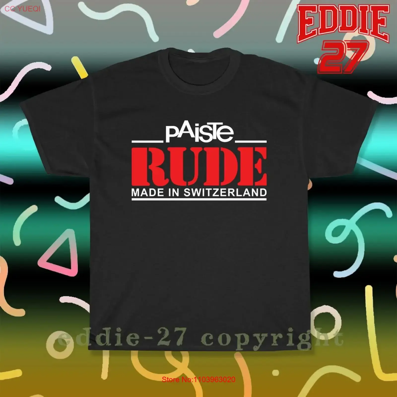 Nueva camiseta con logotipo de Paiste Rude Cymbal para hombre, estilo americano vintage, streetwear unisex, cómoda, suave, elástica y transpirable.