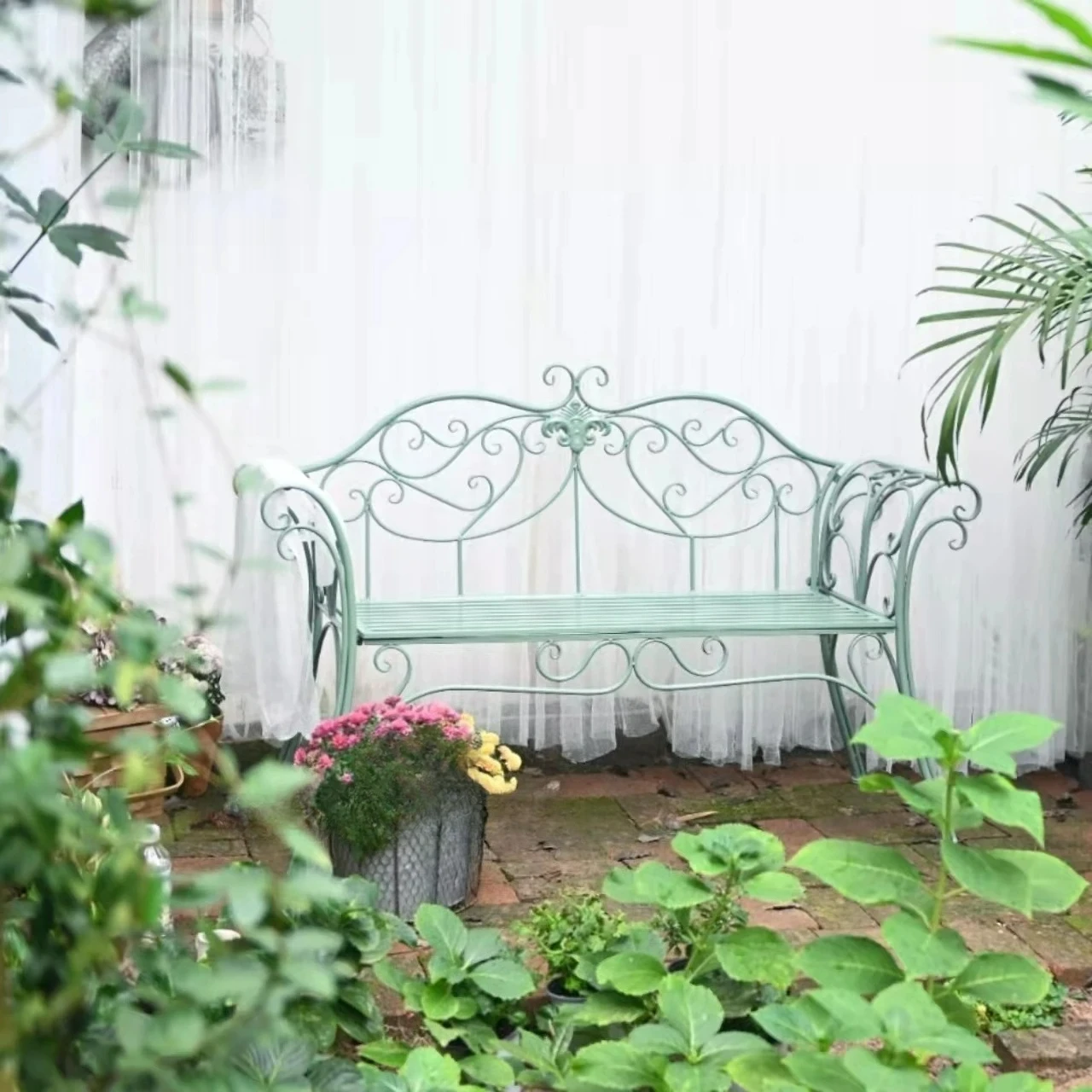 Tuinbank van metaal in landeli - Garden Bench Metal recensie en prijs