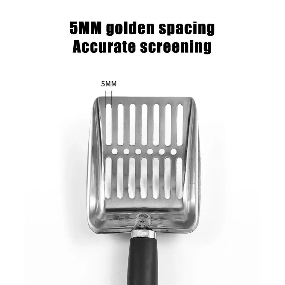 Cat Sand Cleaning For Dog Cat Clean Feces Supplies Cat Litter Shovel Pet Cleanning Tool Pet Products Metal Long Handle Scoop image 5