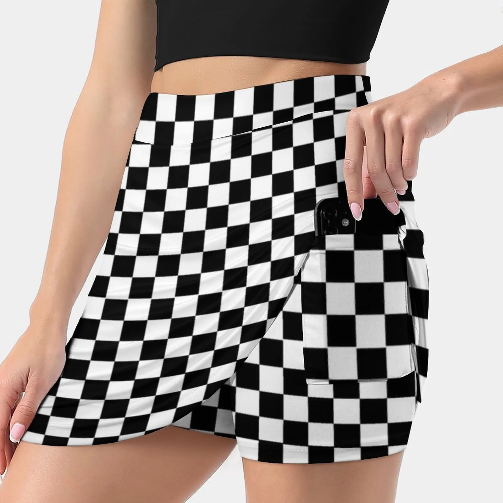 

Ndvh 2-Tone Women's skirt Y2K Summer Clothes 2022 Kpop Style Trouser Skirt With Pocket Madness Specials Ska Selecter