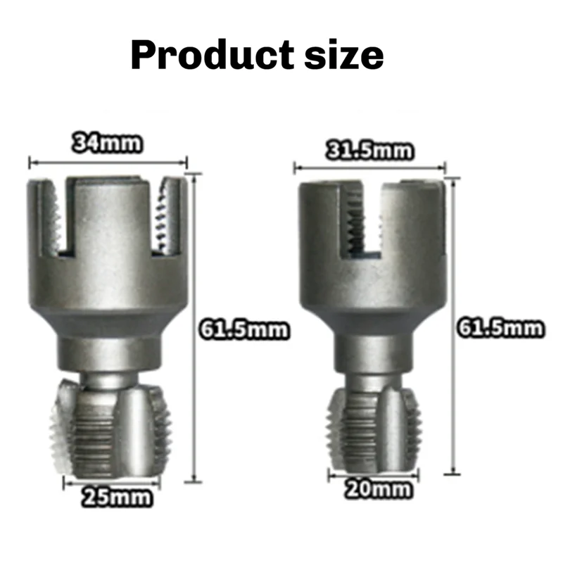 【Limited Time Offer】For Plastic PPR Pipe Tap Die Set(1/2"+ 3/4"), Internal External Integrated Pipe Threading Thread Cutting Too