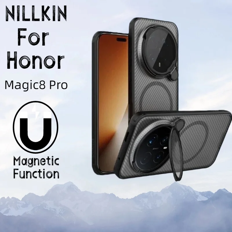 

For Honor Magic 8 Pro 5G Case Nillkin CamShield Prop Magnetic Case with Stand Camera Case for Honor Magic 8 Pro Lens Cover