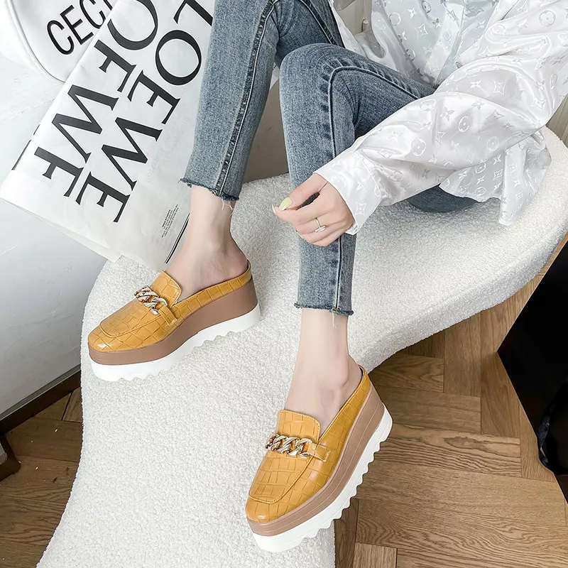 COOTELILI 2024 Fashion Slippers Women Platform Summer Women Slippers Slip On Heels Ladies Casual Shoes Woman Wedge Pumps 35-42