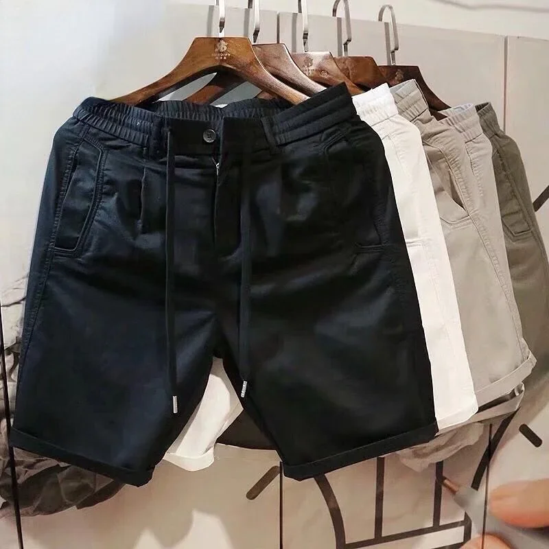 Men\'s Shorts Sports Off White Cargo Roll Up Male Short Pants Drawstring Korean Style Baggy with Ice Loose Xxl Designer Summer Xl