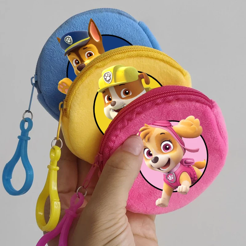 Paw Patrols Serie Mini-Geldbörse Chase Skye Tragbare Münzbörse Everest Runde Tasche Niedlicher Schlüsselorganizer Lustige Geburtstagsgeschenke