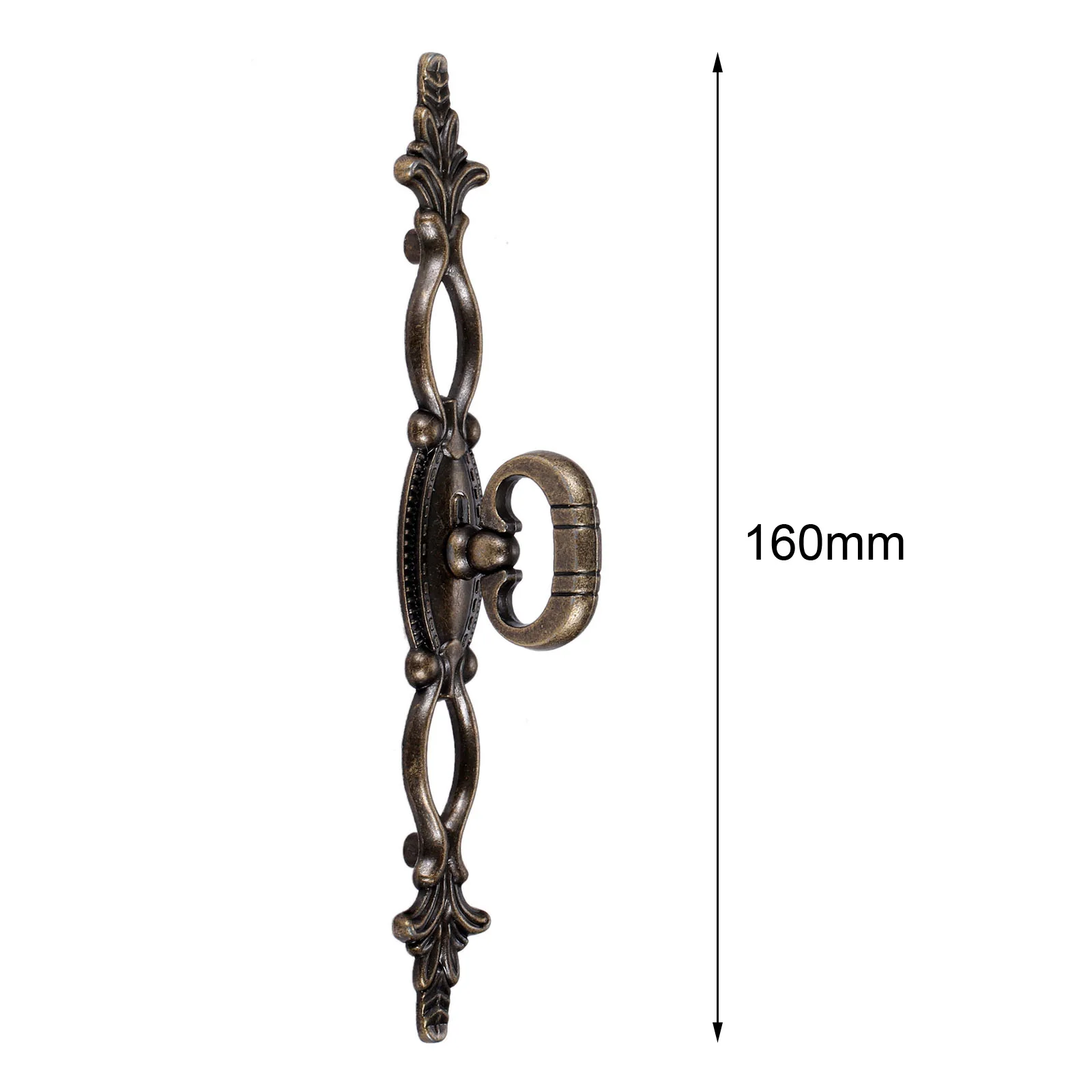 1pc Retro European Flower Handle Drawer Wardrobe Door Wooden Box Knob Mini Handles Zinc Alloy Antique Bronze with Screws