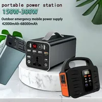 Solar Generator Outdoor Camping Battery Emergency Charging Station Power Supply Portable Power Station 150W 180W 300W