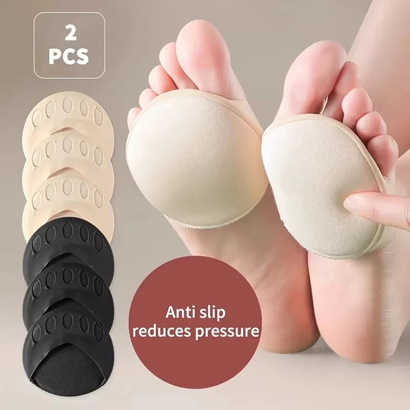 2-Pack Breathable Toe Pads, Forefoot Pad Protectors - Reusable Foot Pads, Foam Pads to Prevent Forefoot Pain and Discomfort