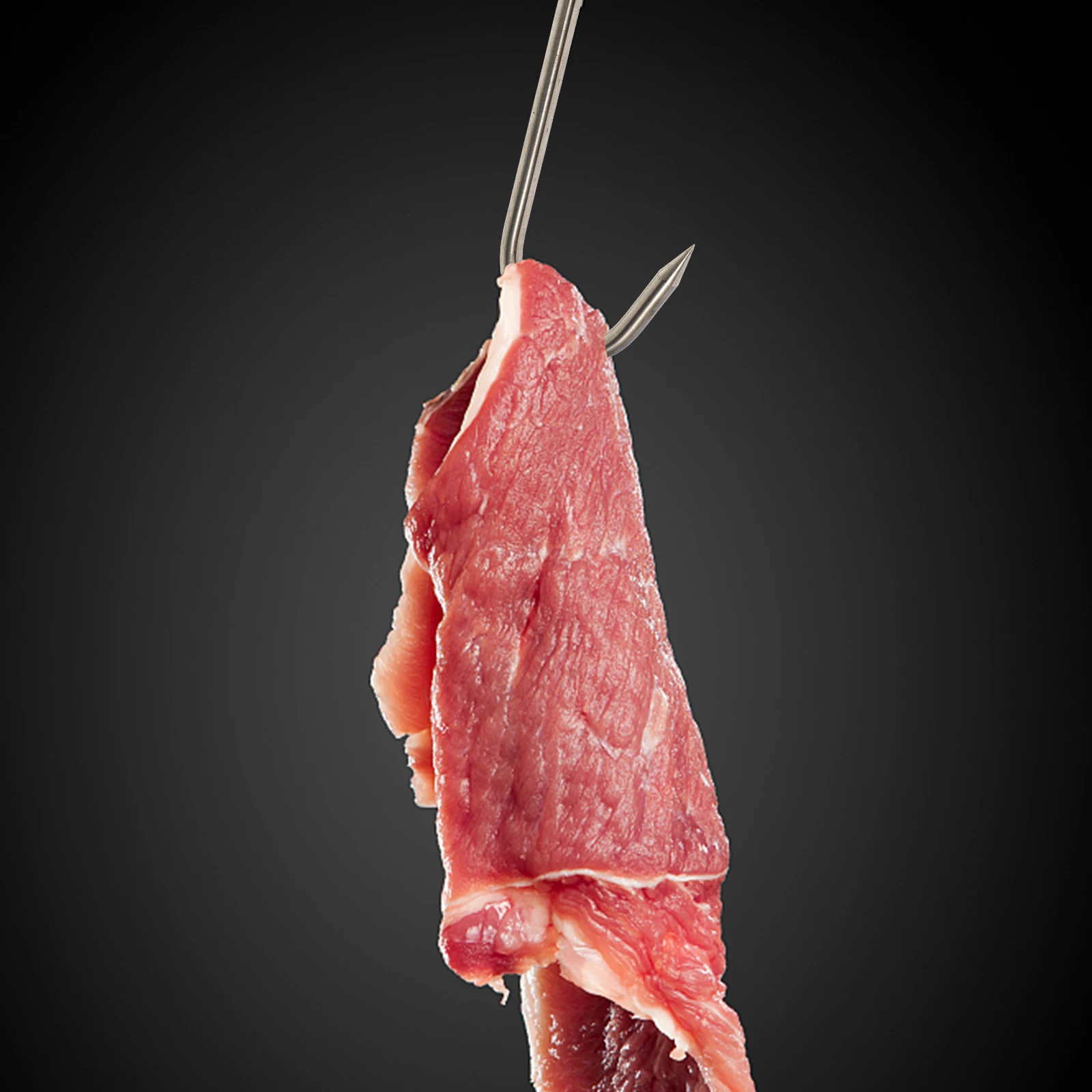 

2Pcs T Shaped Stainless Steel Meat Hook Wood Handle Hanging Hook for Butchering Meat Processing Kitchen Bbq Supplies