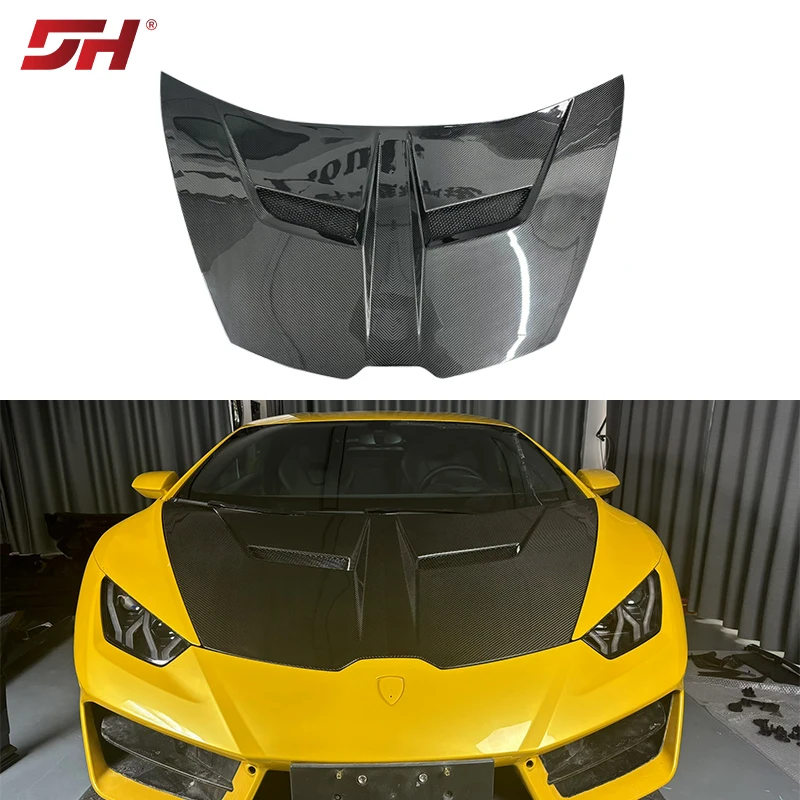 

Подходит для Lamborghini Hurricane Hurca LP580/610 2014-2015 V Модель Высококачественный капот из углеродного волокна