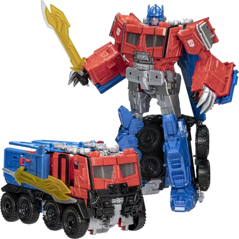 

Совершенно новый в оригинальной коробке Transformer G1 Sound and Light Optimus Prime, украшение для студии, фигурка, украшения, робот, классическая игрушка в подарок