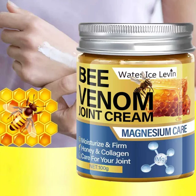كريم مفصل سم النحل مع المغنيسيوم - ترطيب وثابت، ملمس خفيف، عسل وكولاجين للعناية بالبشرة المشتركة #1