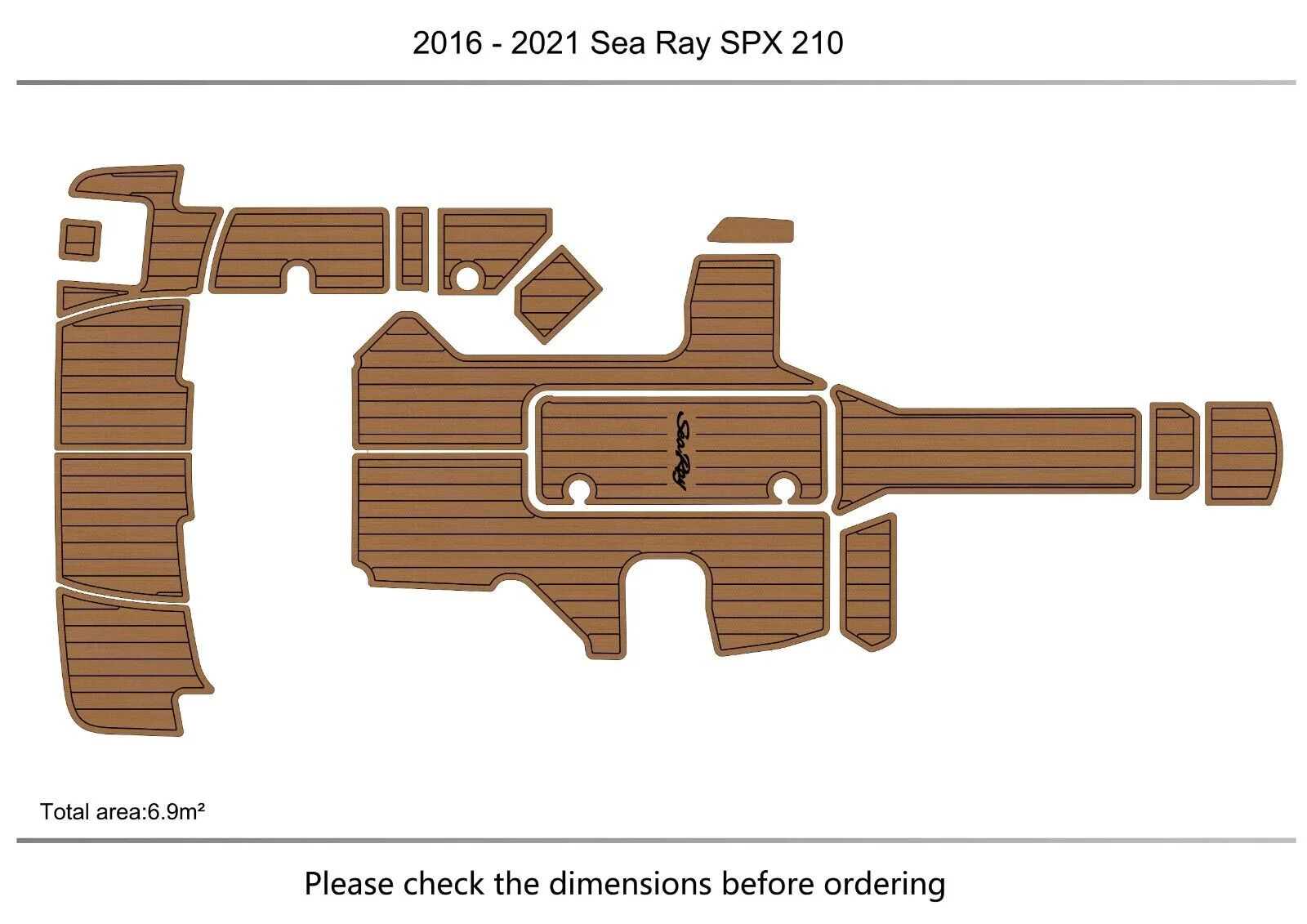 2016 - 2021 Sea Ray SPX 210 Cockpit swimming platform1/4