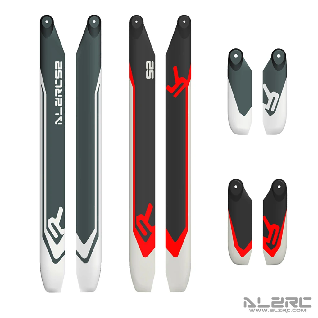 ALZRC Neue R Serie 360 MM 380 MM 420 MM 520 MM 700 MM Carbon Faser Haupt Schwanz paddle Für Alzrc 420 R42 RC Hubschrauber Extreme 3D Flug – Detail 32