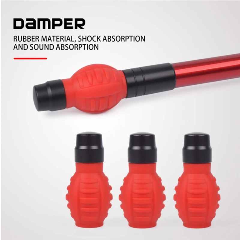 3pcs Archery Stabilizer Ball Bow Handle Damper Shock Absorption Balance Bar Stabilizer Bow Riser Damper Recurve Bow Accessory