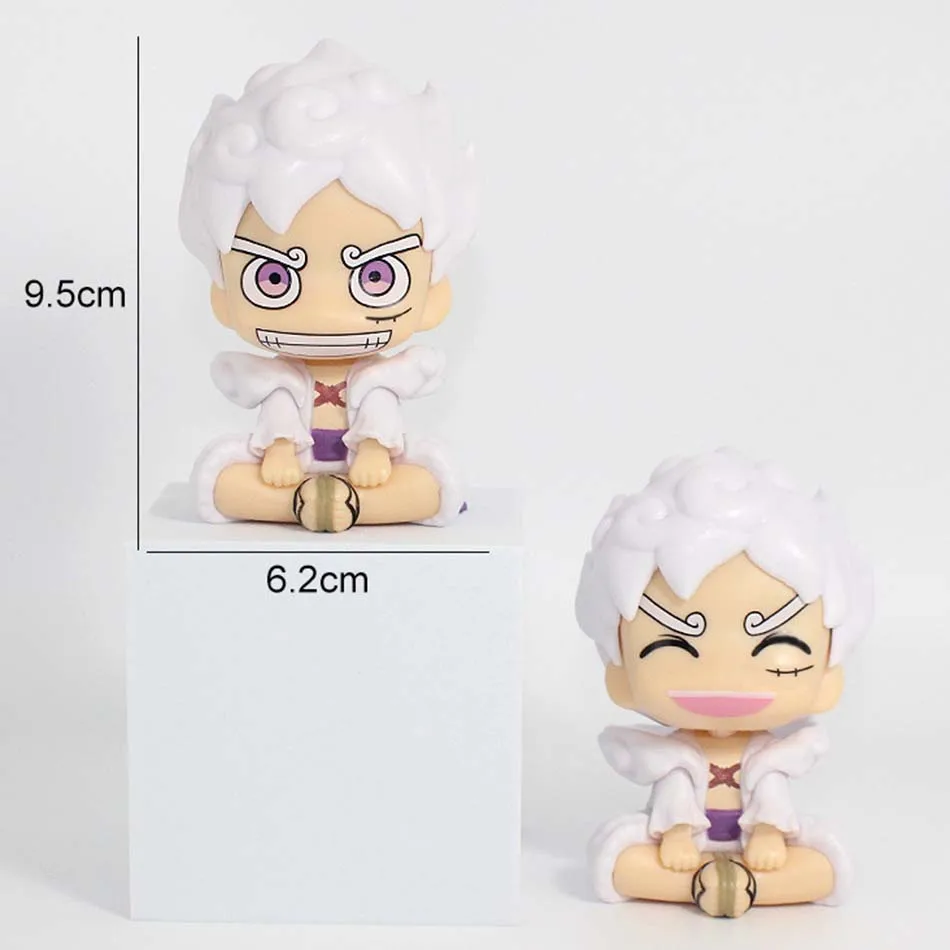 Figurka anime ONE PIECE, 9 cm, Gear 5 Monkey D. Luffy, figurka akcji w wersji Q, figurka Luffy, kolekcjonerski model z PVC, zabawka.