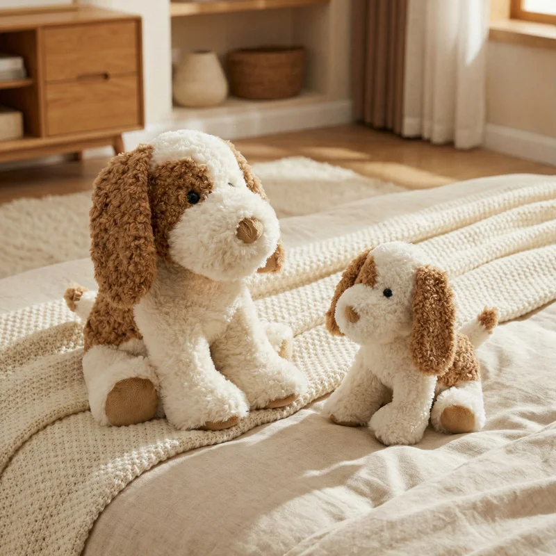 Juguete de Peluche de Perro Beagle Realista, Adorable Peluche Suave y Esponjoso, Muñeco de Cachorro para Niñas, Niños, Bebés, Regalos, Decoración del Hogar