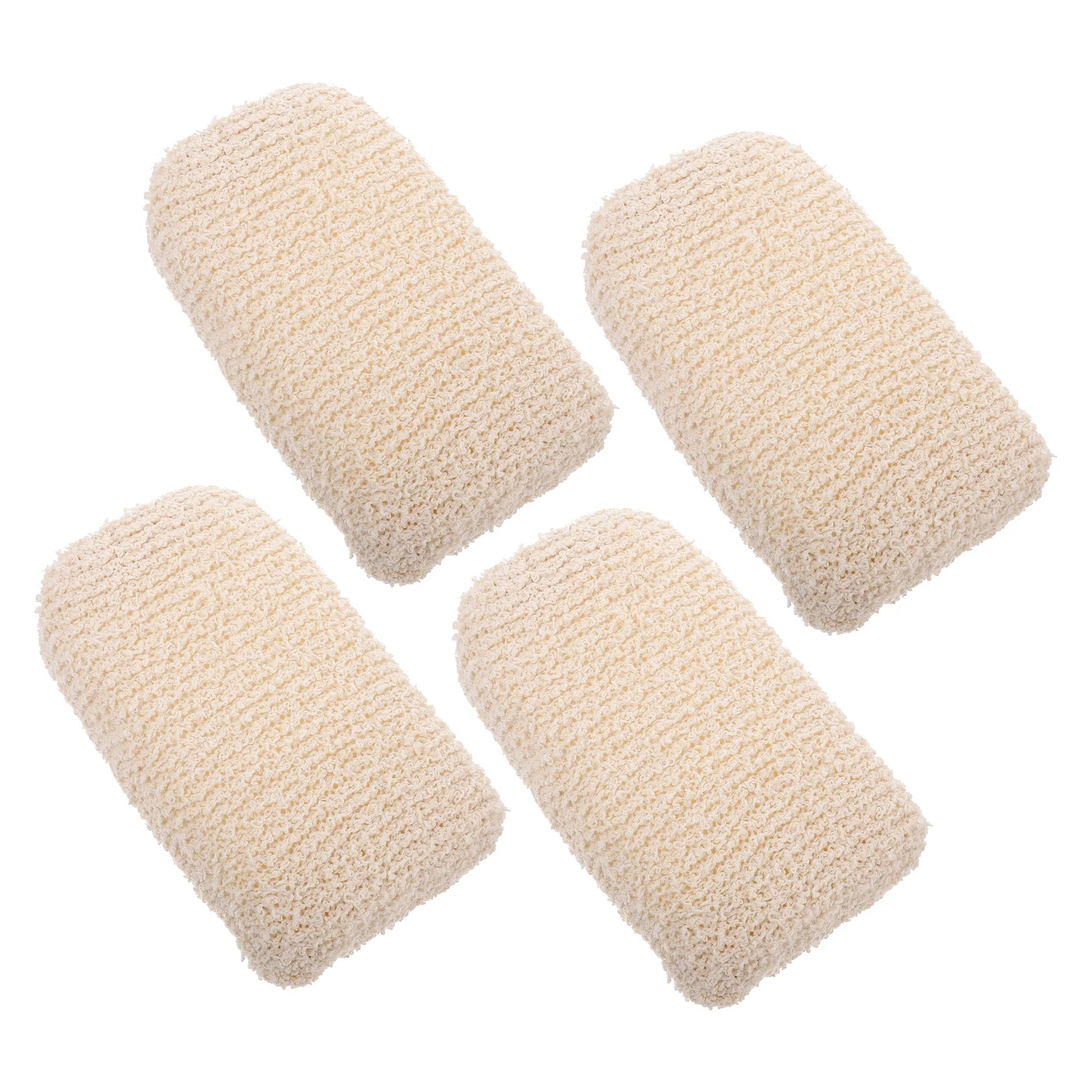 

4Pcs Kids Bath Shower Sponge Cotton Linen Soft Body Scrubber Pads for Baby Skin Cleaning and Massage Kids Bath Brush