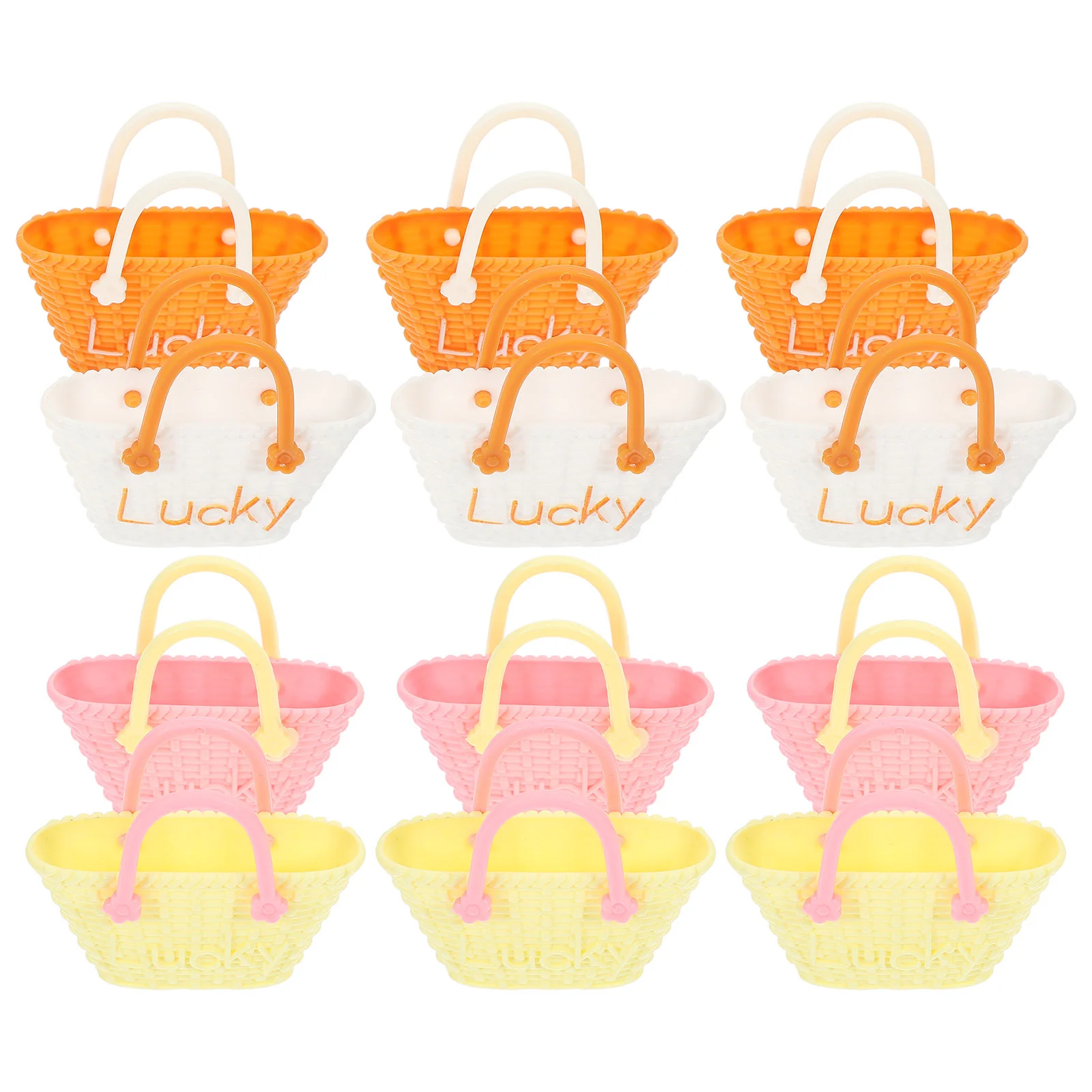 

12 Pcs Bag Accessories Toddler Purse Reborn Baby Miniature Dollhouse Plastic Miniatures Girl Toys