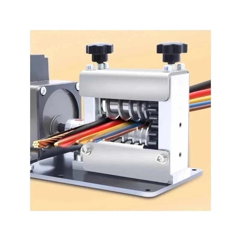 25W Automatic Wire Stripping Machine 6‑Hole | 1‑30mm² Cable  for Copper Recycling