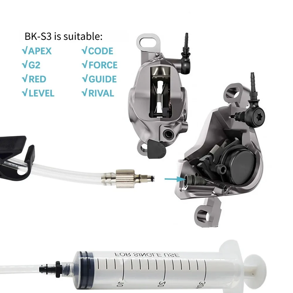 Hydraulisches Entlüftungsset für Fahrradbremsen, kompatibel mit Guide Level Maven DB8, zum Ölfüllen von SRAM-Bremssystemen. – Detail 4