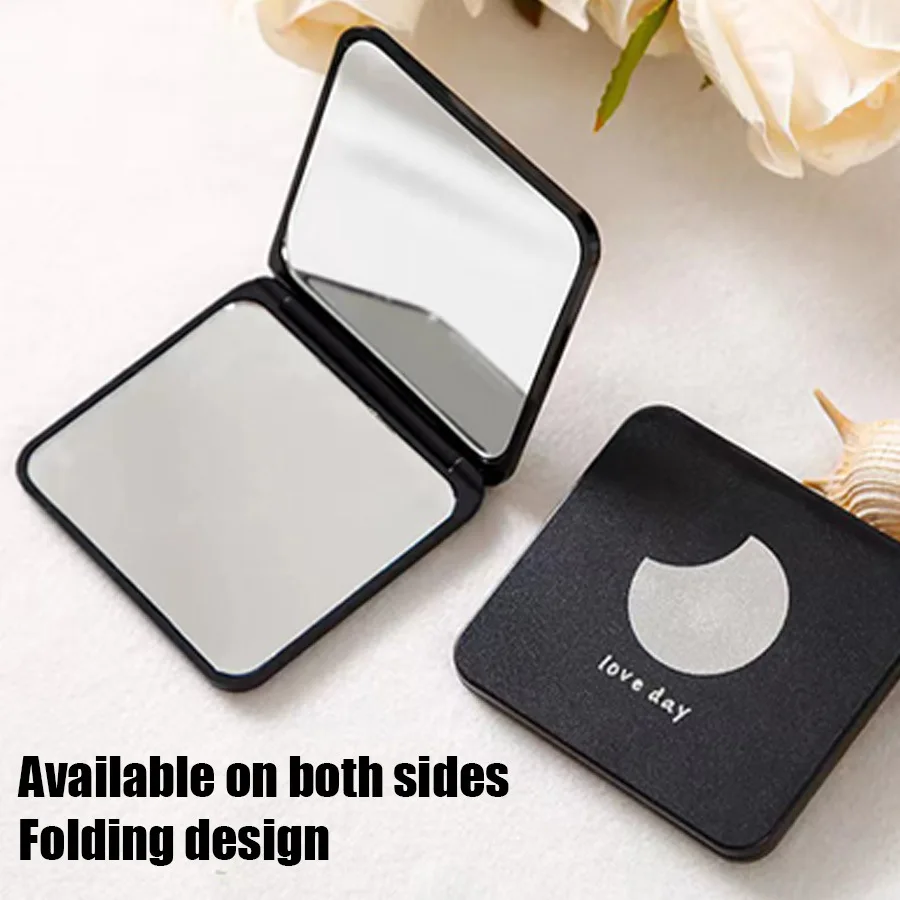 Folding makeup mirror Mini portable vanity mirror Double sided mirror Makeup small mirror Makeup tool
