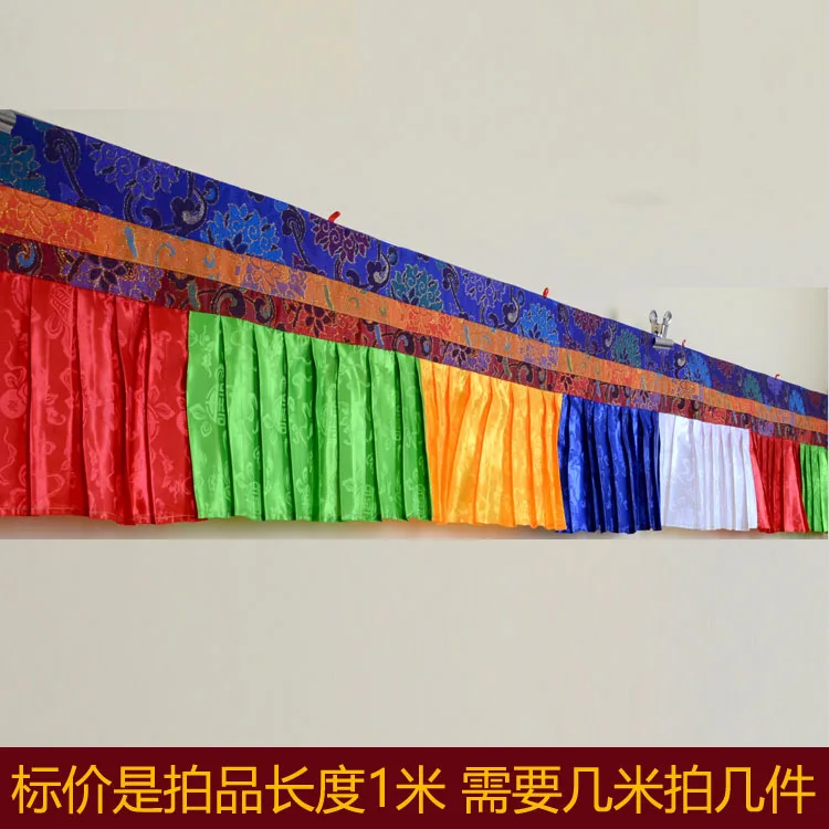 400CM long Wholesale Buddhist supply Buddhism Temple HOME buddha Hall Wall Deco Enclosing curtain Tapestry draperies WEIMAN