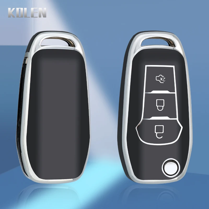 Mode TPU Auto Flip Key Fall Abdeckung Anhänger für Ford Fusion Fiesta Escort Mondeo Everest Ranger Protector Halter Shell Zubehör