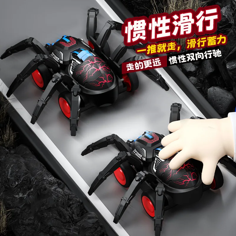 Kreatywny pająk-końcówka, symulacja raczkowania, zwierzę, samochód-pająk na napęd inercyjny, śmieszne zabawki dla dzieci, prezent urodzinowy, Nowy Rok, 2026