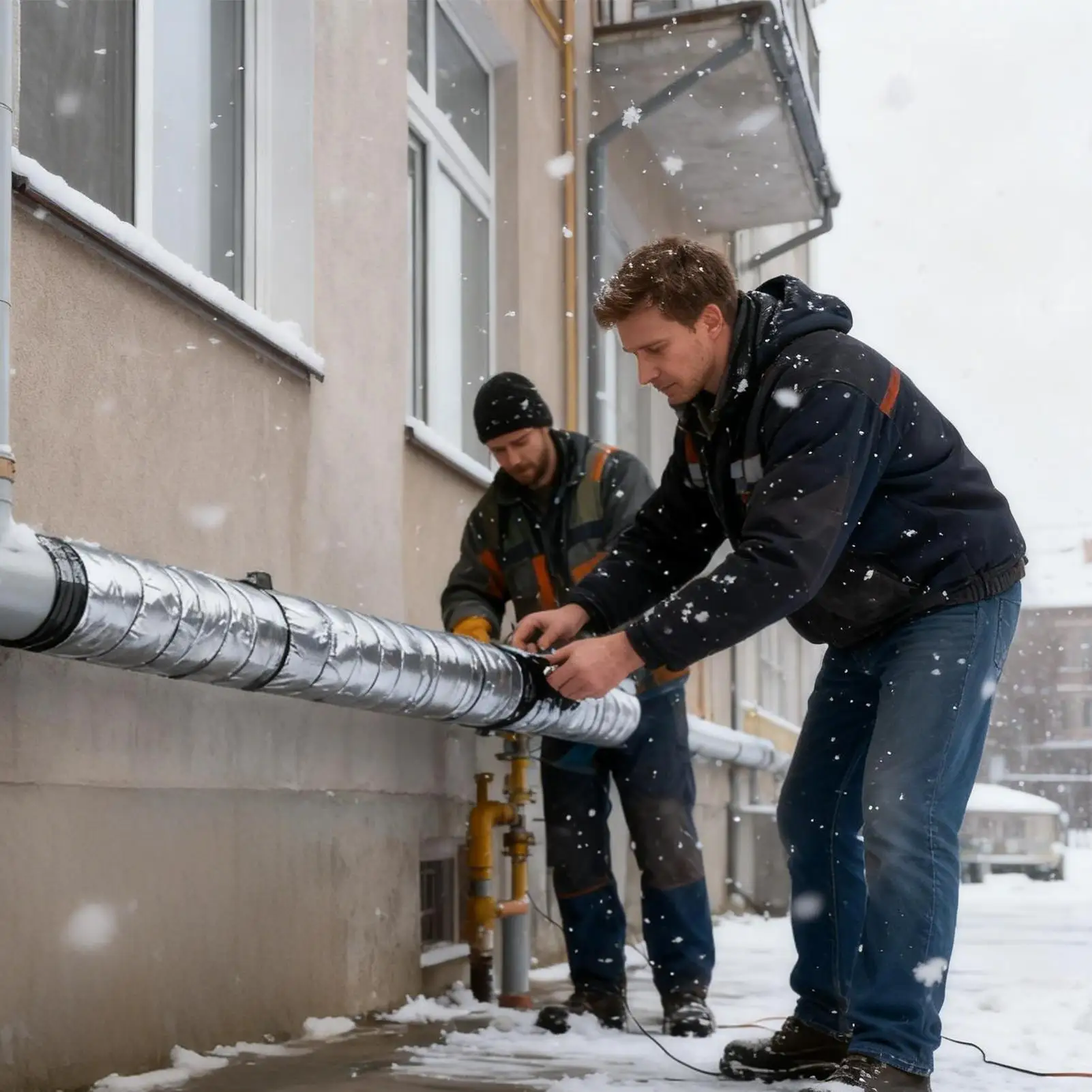 شريط عازل لأنابيب المياه ذاتية اللصق حماية من التجميد في الشتاء شريط حماية من التجميد في الهواء الطلق للأنابيب النحاسية