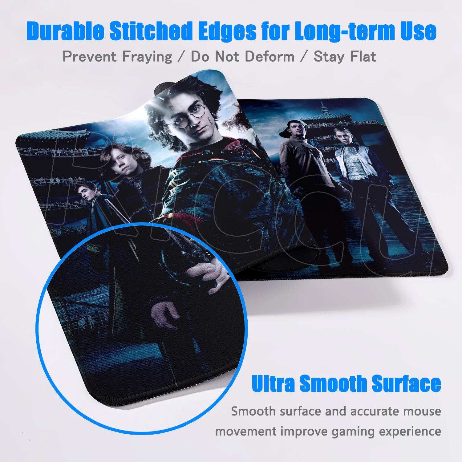 Harry Potter Mouse Pad Lock Edge Gaming Keyboard Mousepad Large Computer Gaming Rubber Art Table Pad Laptops Decoration Mausepad