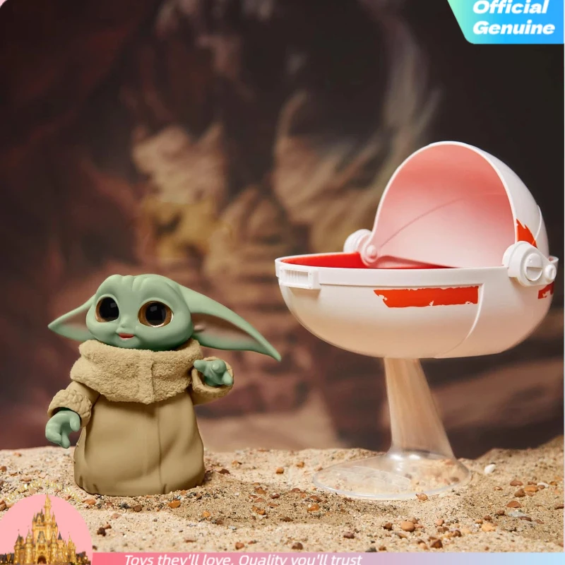 

New Star Wars Spaceship Cabin Sound Grogu Mandalorian Movable Figure Movie Peripheral Collectible Ornament Festival Gifts