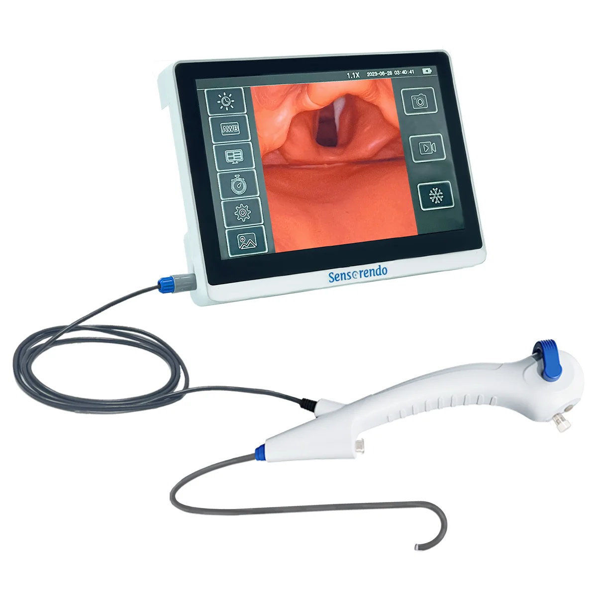 Sensorendo – laryngoscope vidéo Portable jetable, ensemble de bronchoscoscope orl, Endoscope médical pour l'intubation