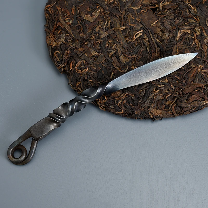 

Handmade Tea Knife Stainless Steel Tea Knife Chinese Kung Fu Tea Cutter Creative Insert Puer Tea Knife Prying caja de te Teaware