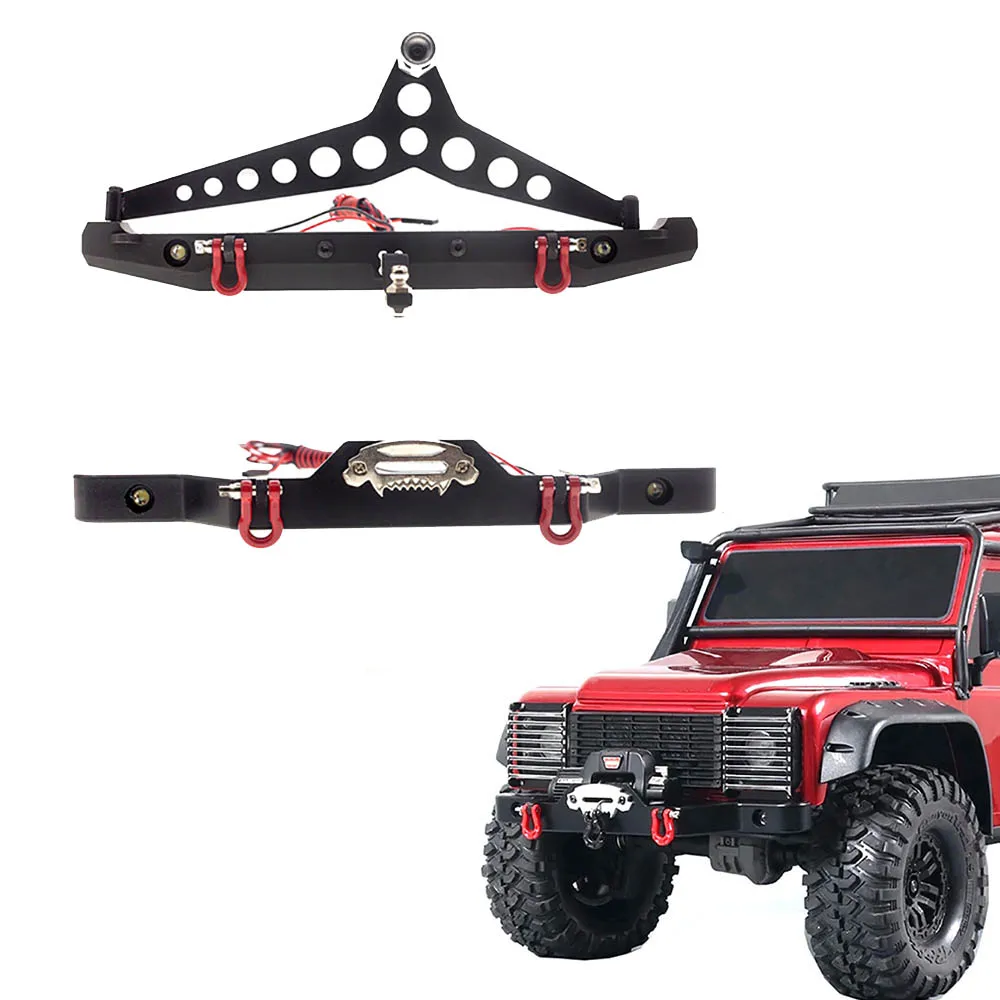 

Новый металлический передний и задний бампер для 1/10 RC Crawler Axial SCX10 III 90046 AXI03007 Traxxas TRX-4 детали для обновления