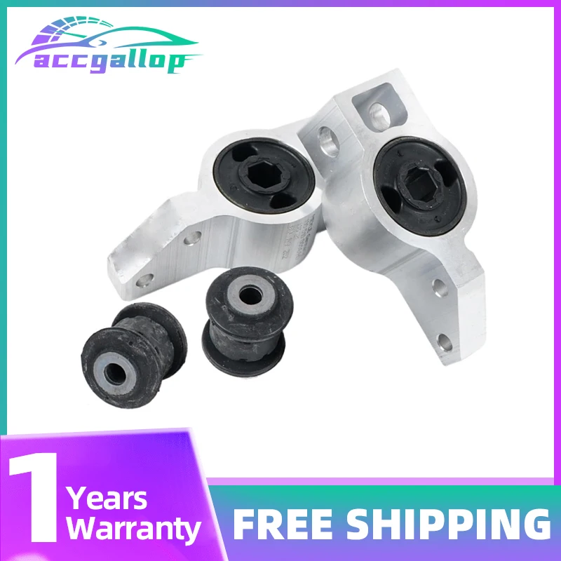 3C0199231E 4PCS Aluminium Suspension Engine Control Arm Bushing Bearing For VW Passat B6 B7 CC Tiguan Passat CC 8J0 199 231