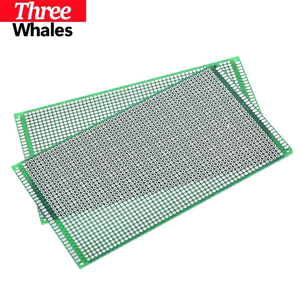THR 1/3/5PCS 9x15 cm PROTOTYPE plate 2 layer 9*15CM panel Universal Board double side 2.54MM Green for THR Electronic Components