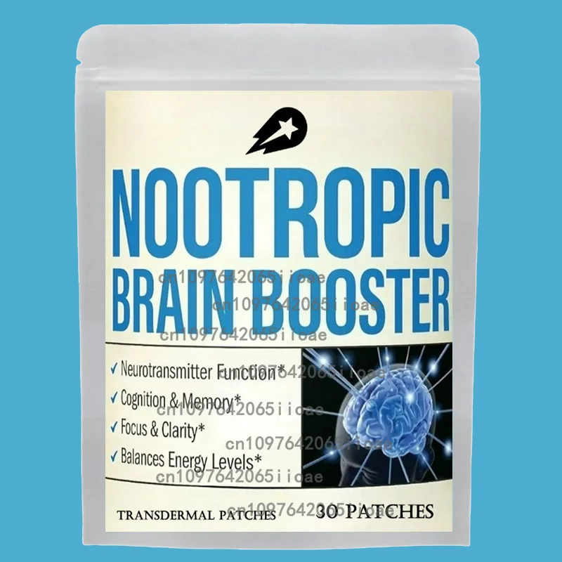 30 Patches Nootropic Vitamin Brain Matrix Transdermal Patches- Memory, Focus & Aging Support