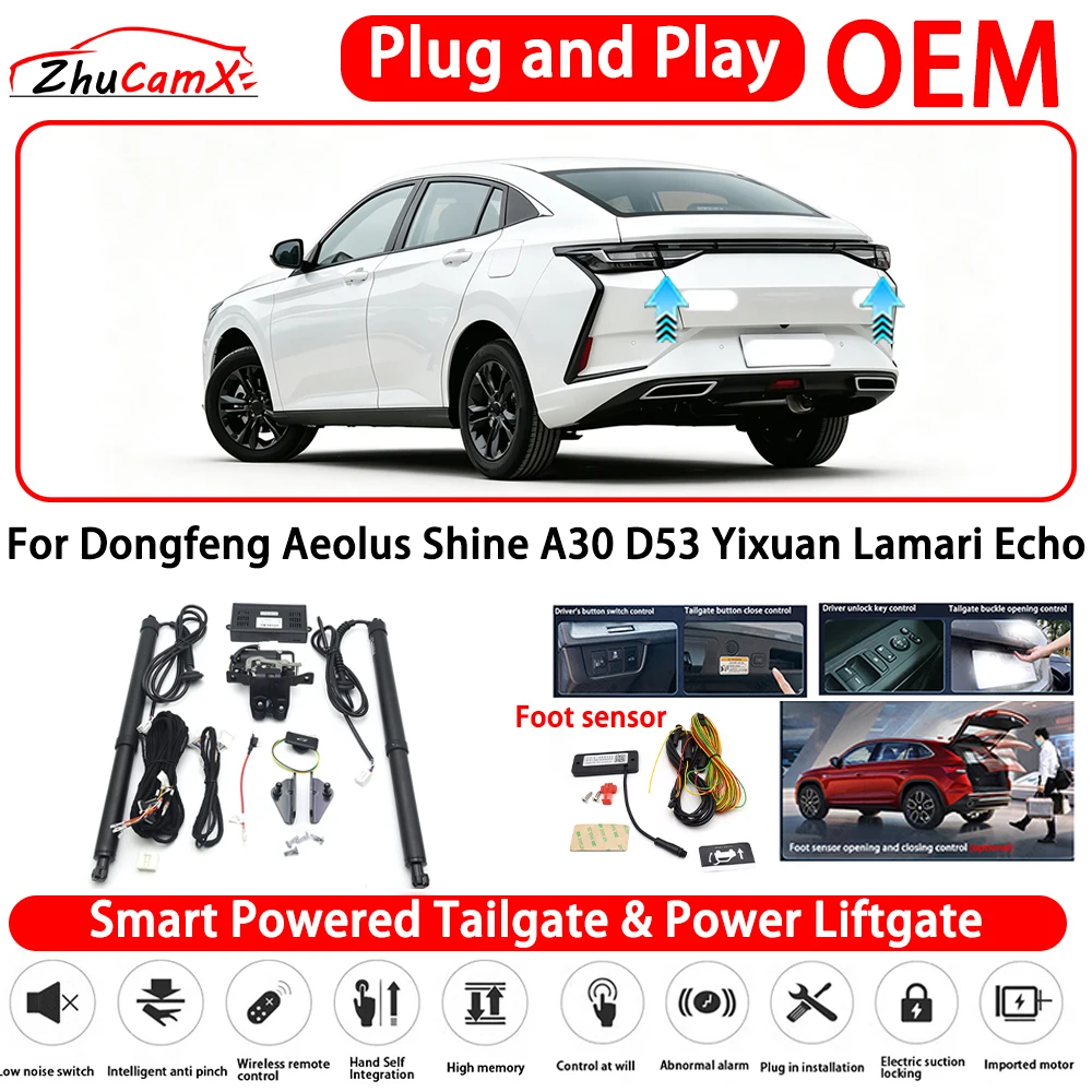 for Dongfeng Aeolus Shine A30 D53 Yixuan Lamari Echo OEM Smart Powered Tailgate Power Liftgate Automatic Rear Trunk Tailgate
