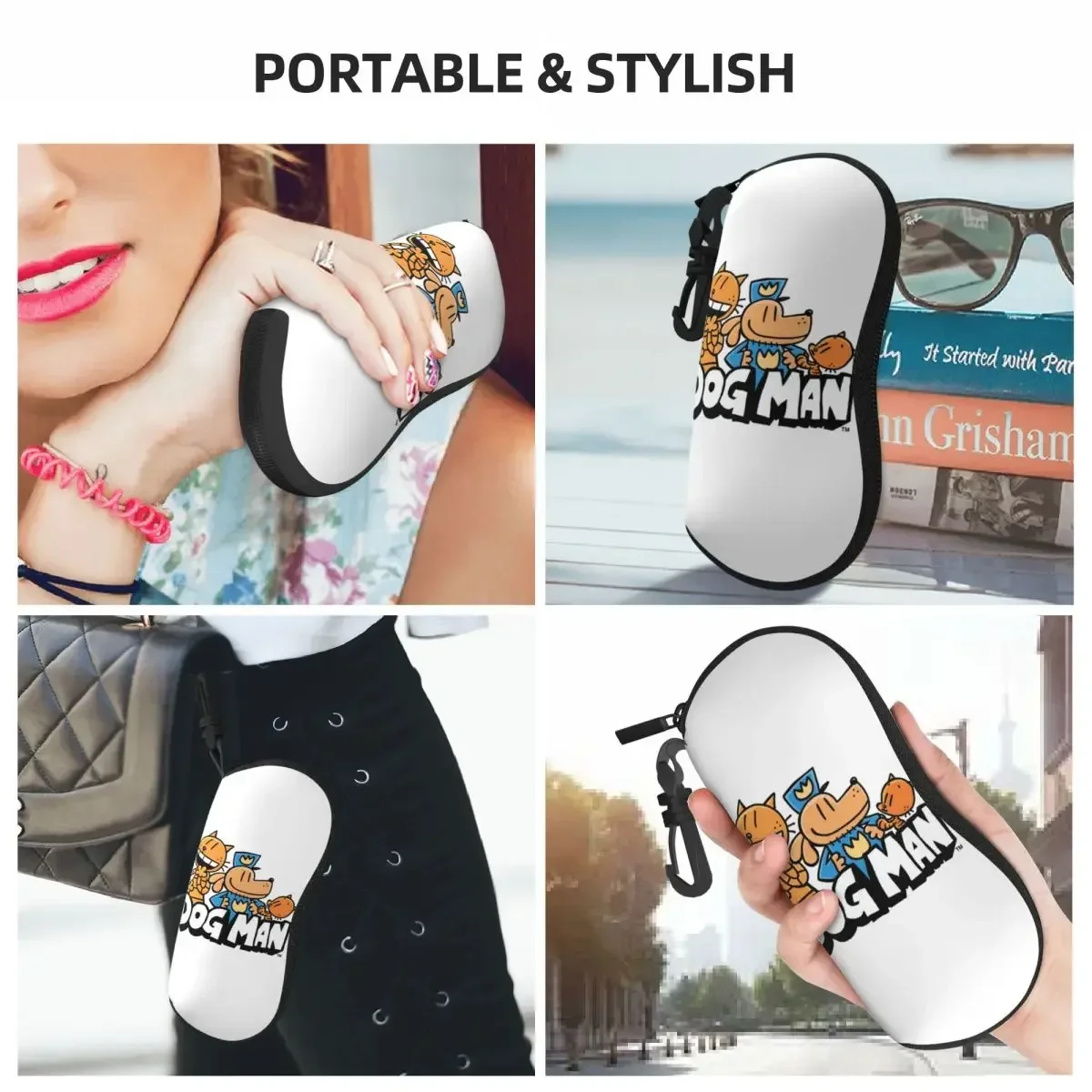 Custom Dogs Man Shell Eyeglasses Protector Cases Cool Sunglass Case Glasses Pouch