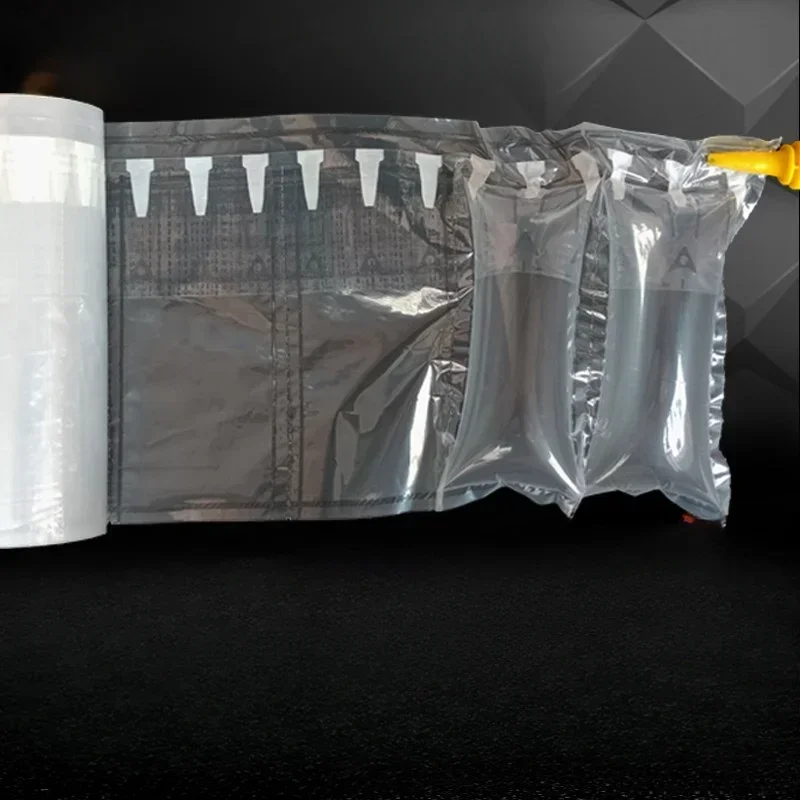 

50 Meter Thick Tearable Continuous Inflatable Bag Bubble Filled Column Bags Express Packaging Shock-absorbing Cushion Airbag