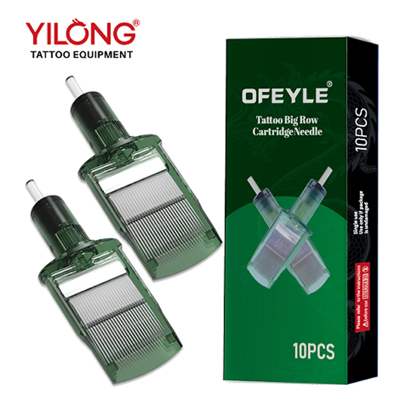 

OFEYLE New 10 PCS Super Big Cartridge Needle Professional Tattoo Cartridge Tattoo Equipment Large Row Needle Tattoo