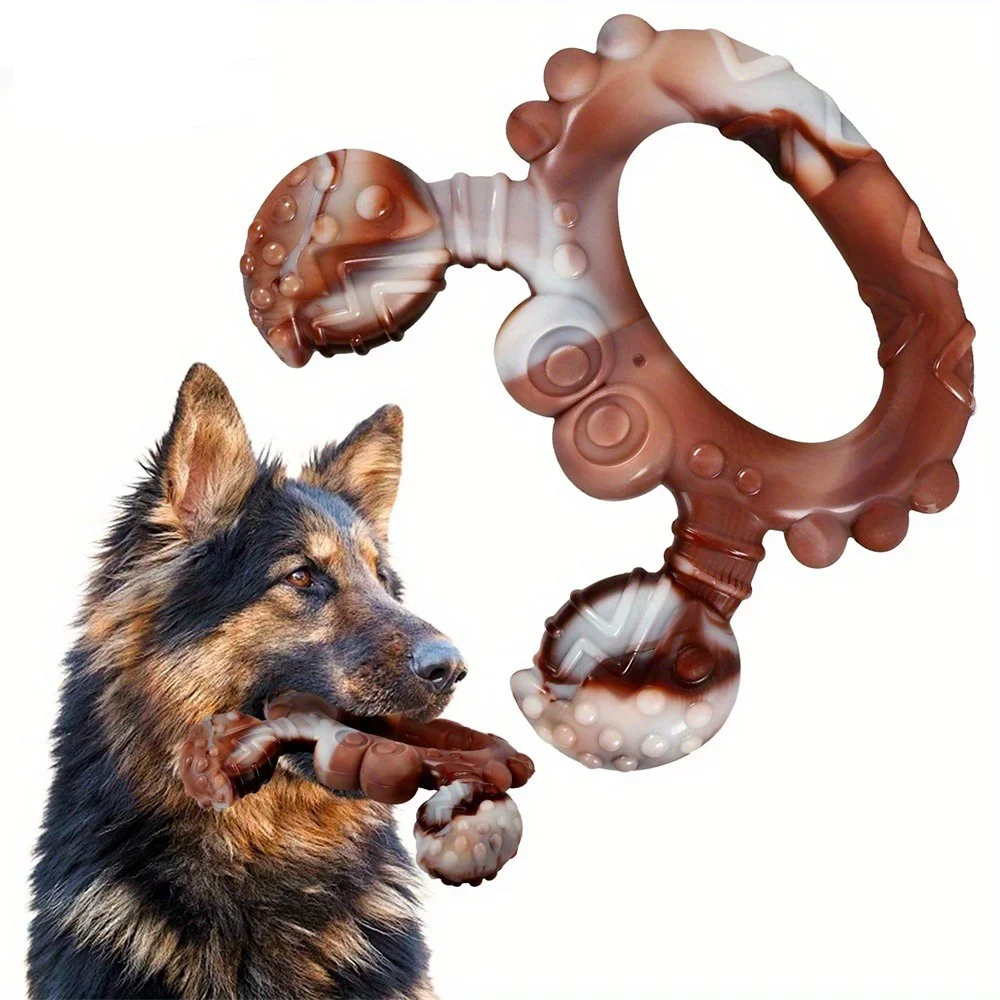 Unzerstörbares Kauspielzeug für Hunde, Nylon-Kauspielzeug für Hunde in Kaninchenform, Rindfleischgeschmack für mittelgroße und große Hunde (30–120 lb), starkes Kauen – Detail 9