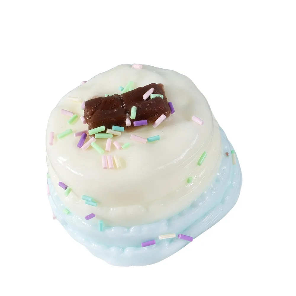 Gifts Slow Rebound Cake Squeeze Toy Cartoon Soft Fidget Squeeze Toy Anti-stress Mochi Squish Foam Toy School Use