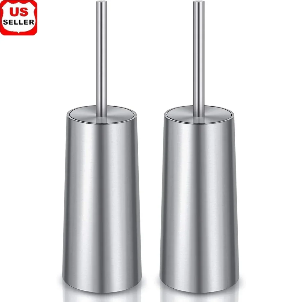 

Набор щеток для унитаза и держателей из нержавеющей стали. Эргономичный, прочный, элегантный инструмент для чистки ванной комнаты с мягкой щетиной. Глубокая очистка.