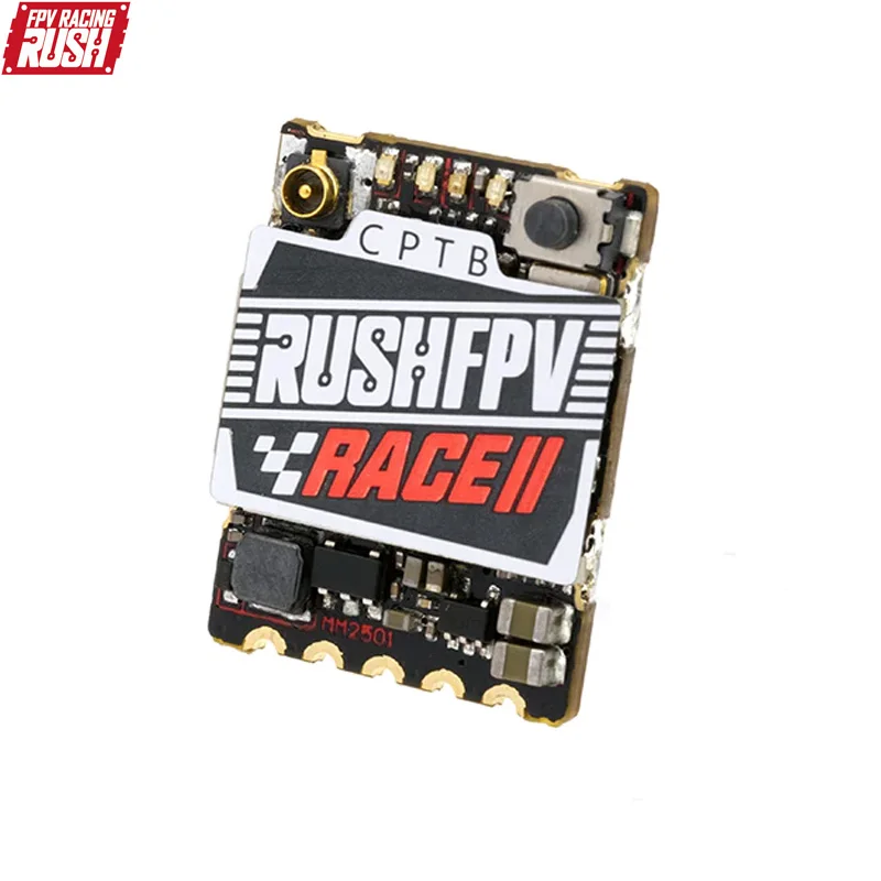 RUSHFPV Tank Race II 5.8GHz FPV VTX 200mW Analog Video Transmitter 48CH RaceBand Pit Mode SmartAudio RC FPV