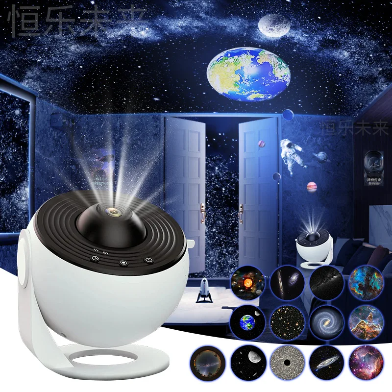 Nachtlampje Galaxy Projector Sterrenhemel Projector 360 Roteren Planetarium Lamp Voor Kinderen Slaapkamer Valentijnsdag Cadeau Bruiloft Deco