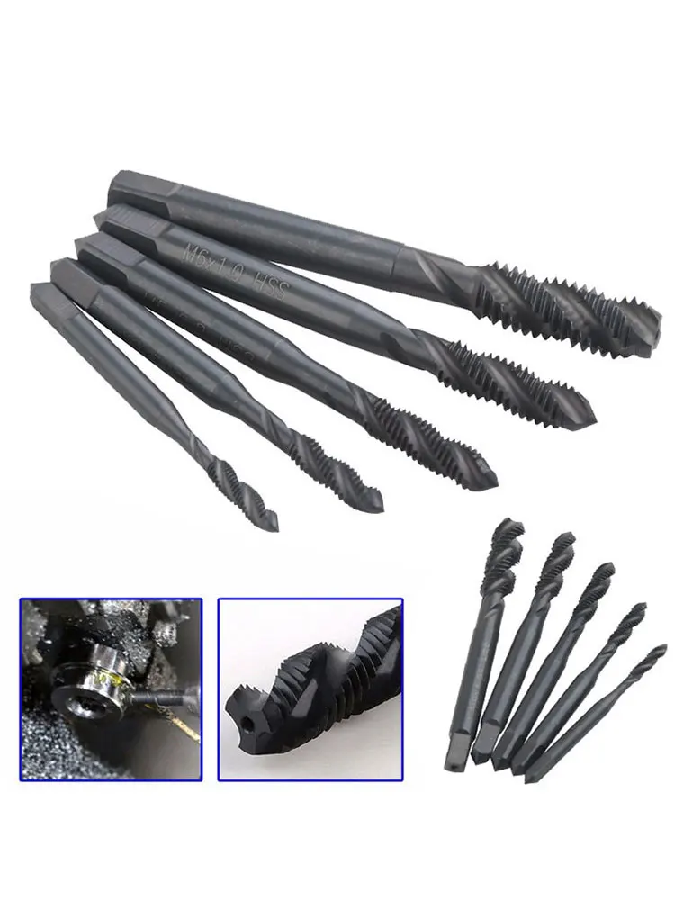 Imagem -06 - Nitrided Espiral Groove Machine Tap Grupo Rosca Tapping Fácil Chip Remoção Ferramenta Aço de Alta Velocidade M3-m8 6542 Pcs